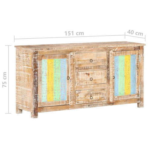 Rustika Rowe -  Sideboard 151x40x75 cm Rough Acacia Wood